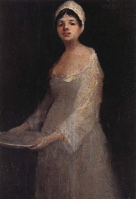 Woman with Plate, Nicolae Grigorescu